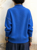 Bohemian-Edge Asymmetric Double-Breasted Cardigan