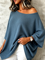 Chic Casual Off-the-shoulder Knit Top