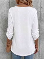 Crew-neck Shirt With An Asymmetric Hem