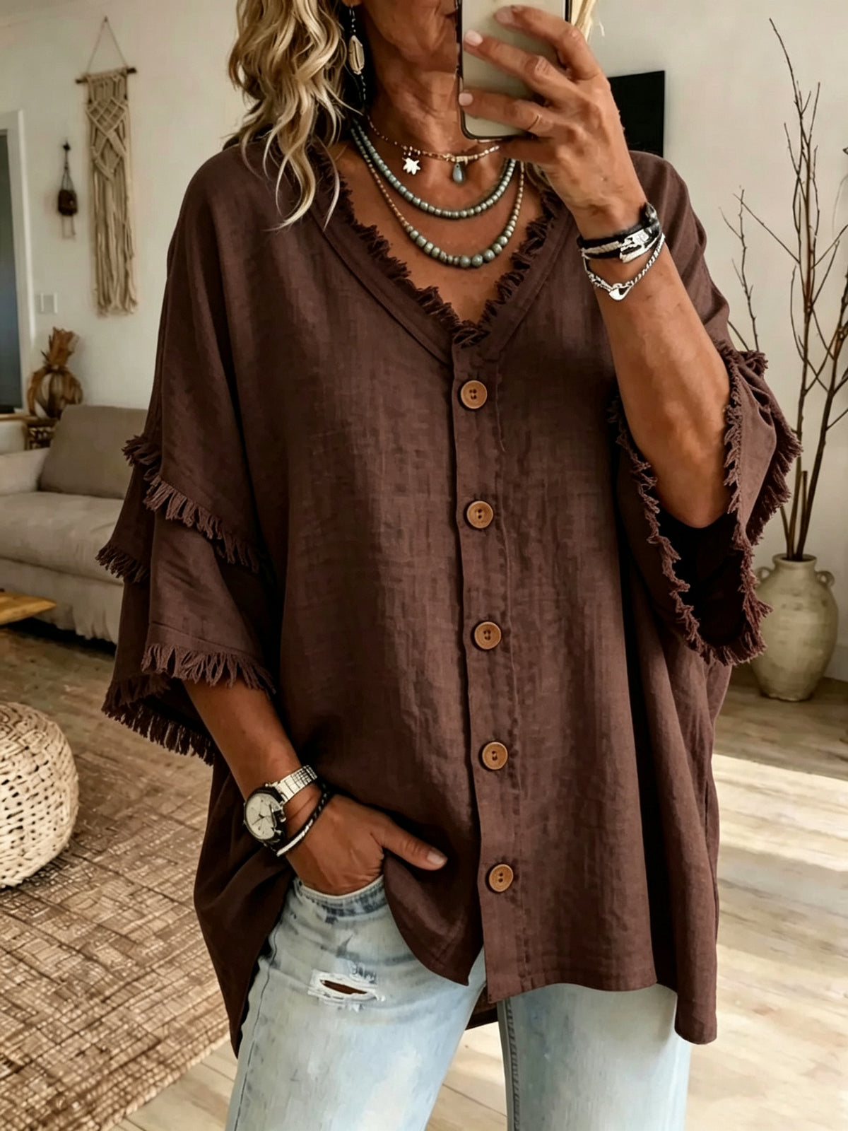 Chic Velvet Drop-Shoulder Sweatshirt