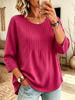 Cozy Minimalist Pleated Top