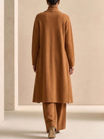 Women's 3-piece Knit Lounge Set: Cardigan, Ribbed Top, And Wide-leg Pants