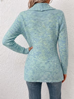 Casual Double-breasted Mid-length Cardigan With A Relaxed, Versatile Style.