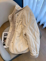 Casual Quilted Corduroy Jacket