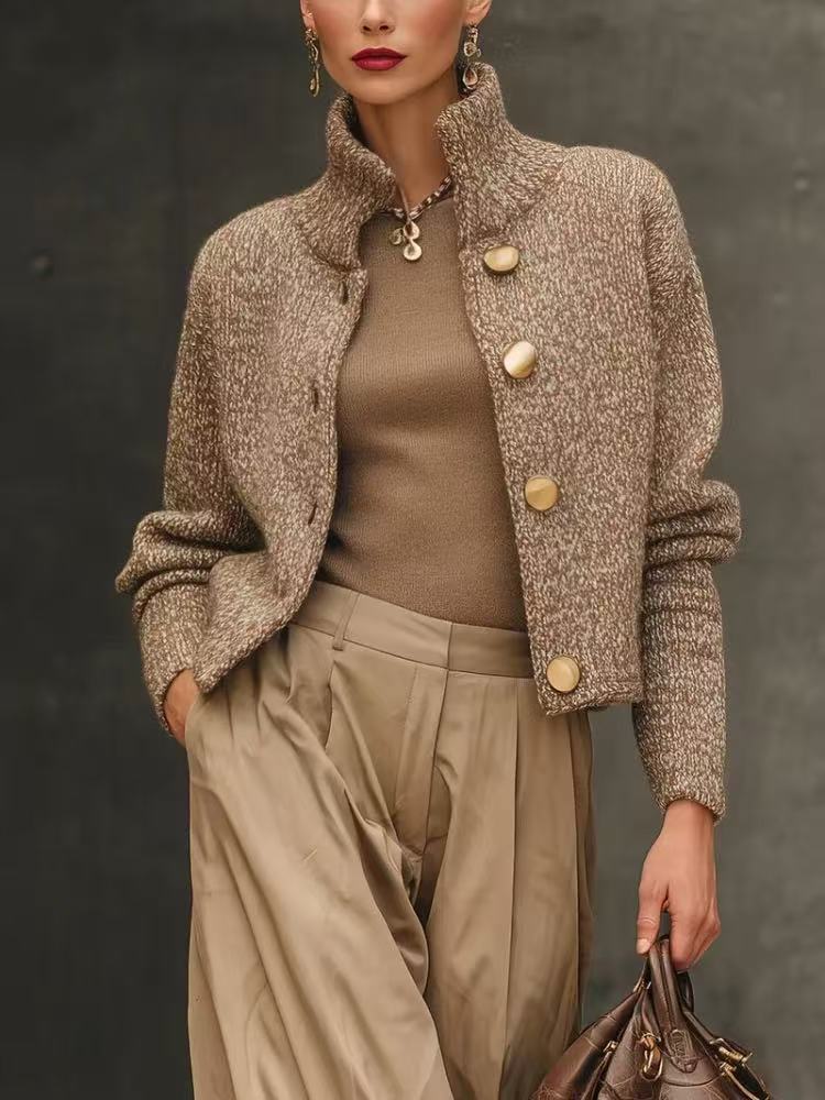 Cozy Casual Knit Cardigan Jacket