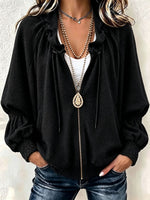 Cozy High Quality Textured Zip-Up Jacket