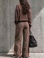 Chic Leopard-Print Patchwork Lounge Set