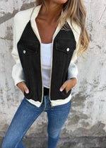 Casual Zip-up Denim Jacket