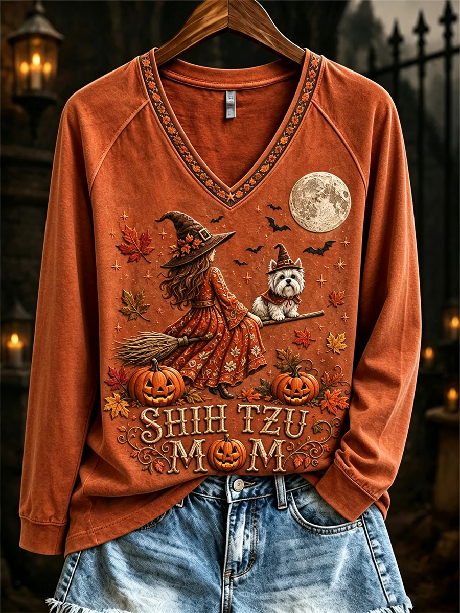 Cozy Halloween Long Sleeve Top