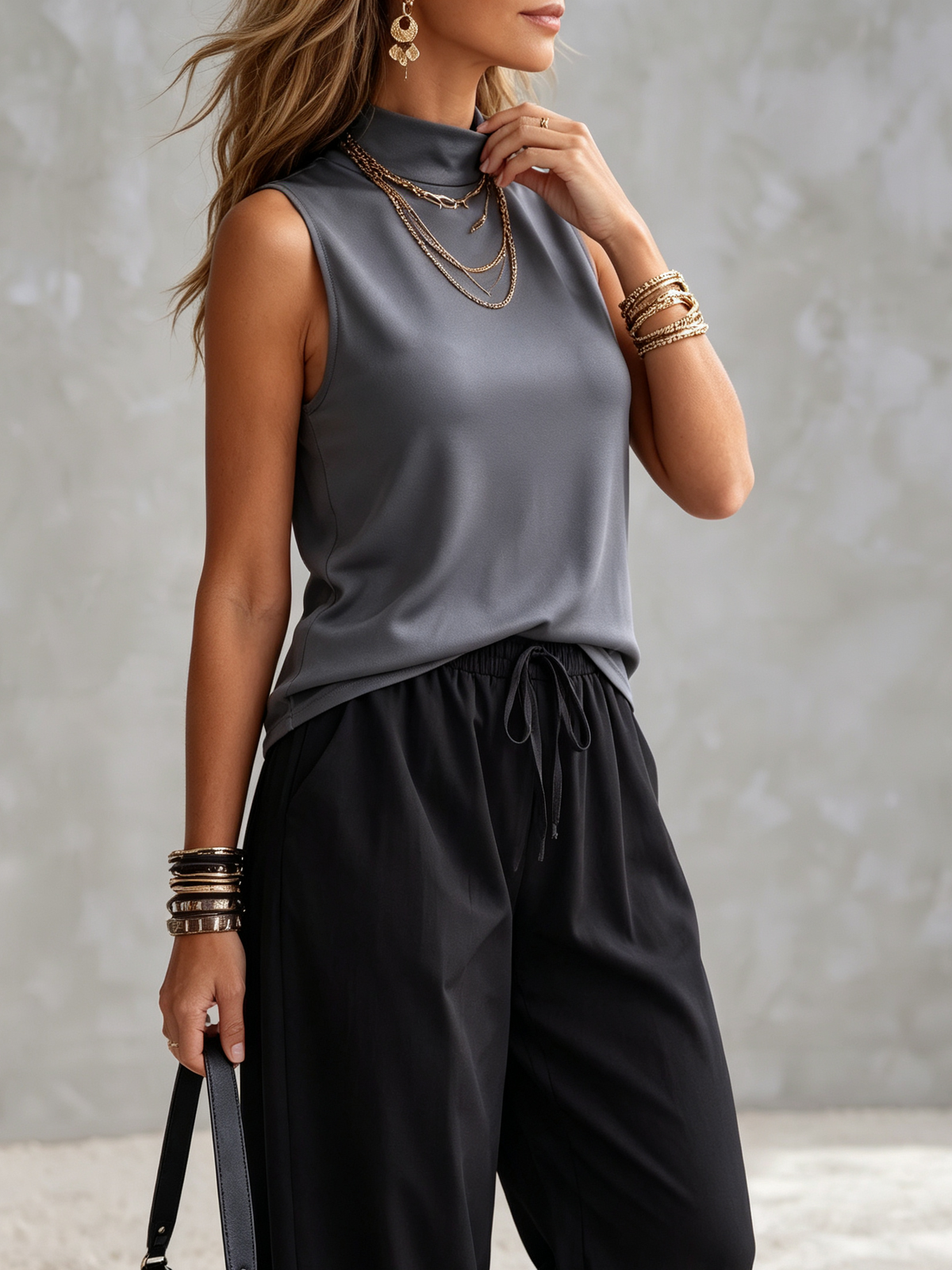 Minimalist And Elegant Vacation Travel Two-piece Set