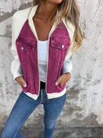 Casual Zip-up Denim Jacket