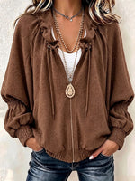 Cozy High Quality Textured Zip-Up Jacket
