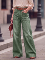 Women's High-waisted Casual Loose-fitting Wide-leg Jeans