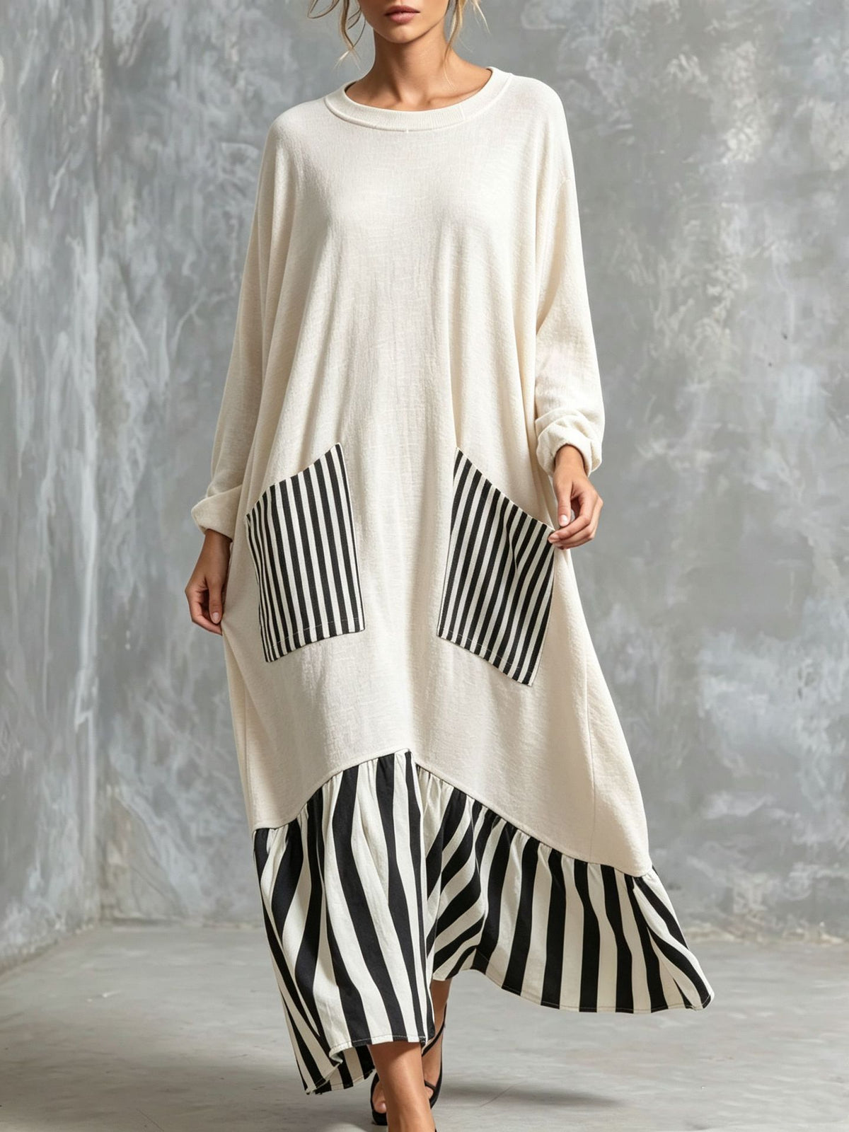 Vintage-style Printed Velvet Midi Dress