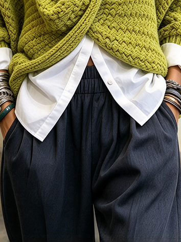 Chic Casual Loose Harem Trousers