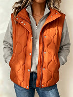 Casual Quilted Stand-collar Vest