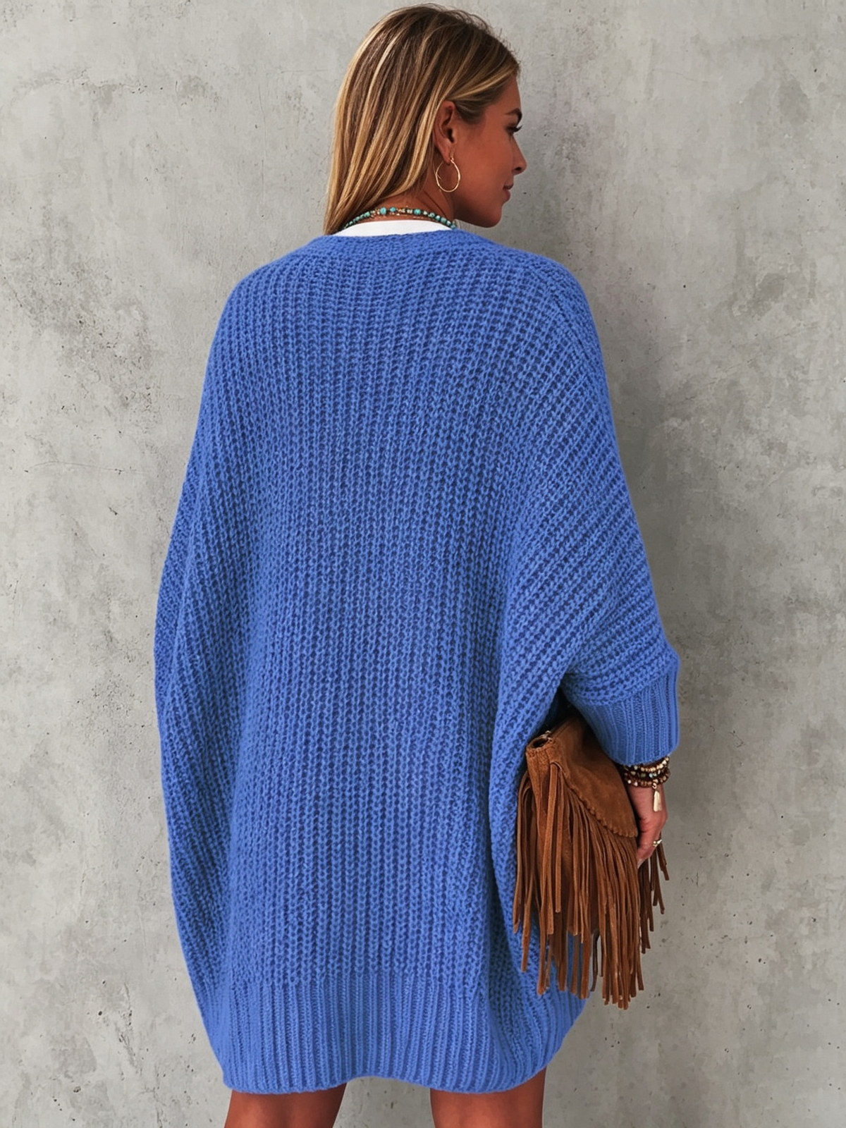 Cozy Casual Oversized Chunky Knit Open Front Cardigan