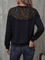 Lace-panel Sweatshirt