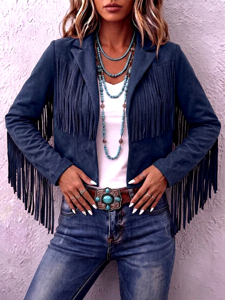 Boho-chic Fringe Western Jacket