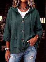Cozy Chic Hooded Knit Cardigan