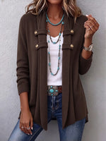 Cozy Button-detail Knit Cardigan