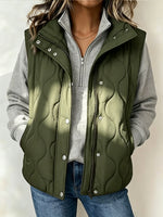 Casual Quilted Stand-collar Vest