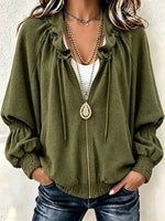 Cozy High Quality Textured Zip-Up Jacket