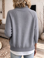 Cozy Ribbed Knit Full-Zip Cardigan