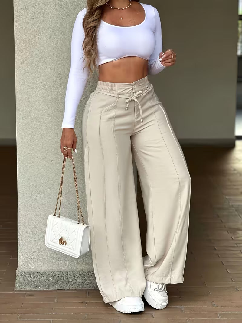 Cozy Stretch Cotton-blend Trousers