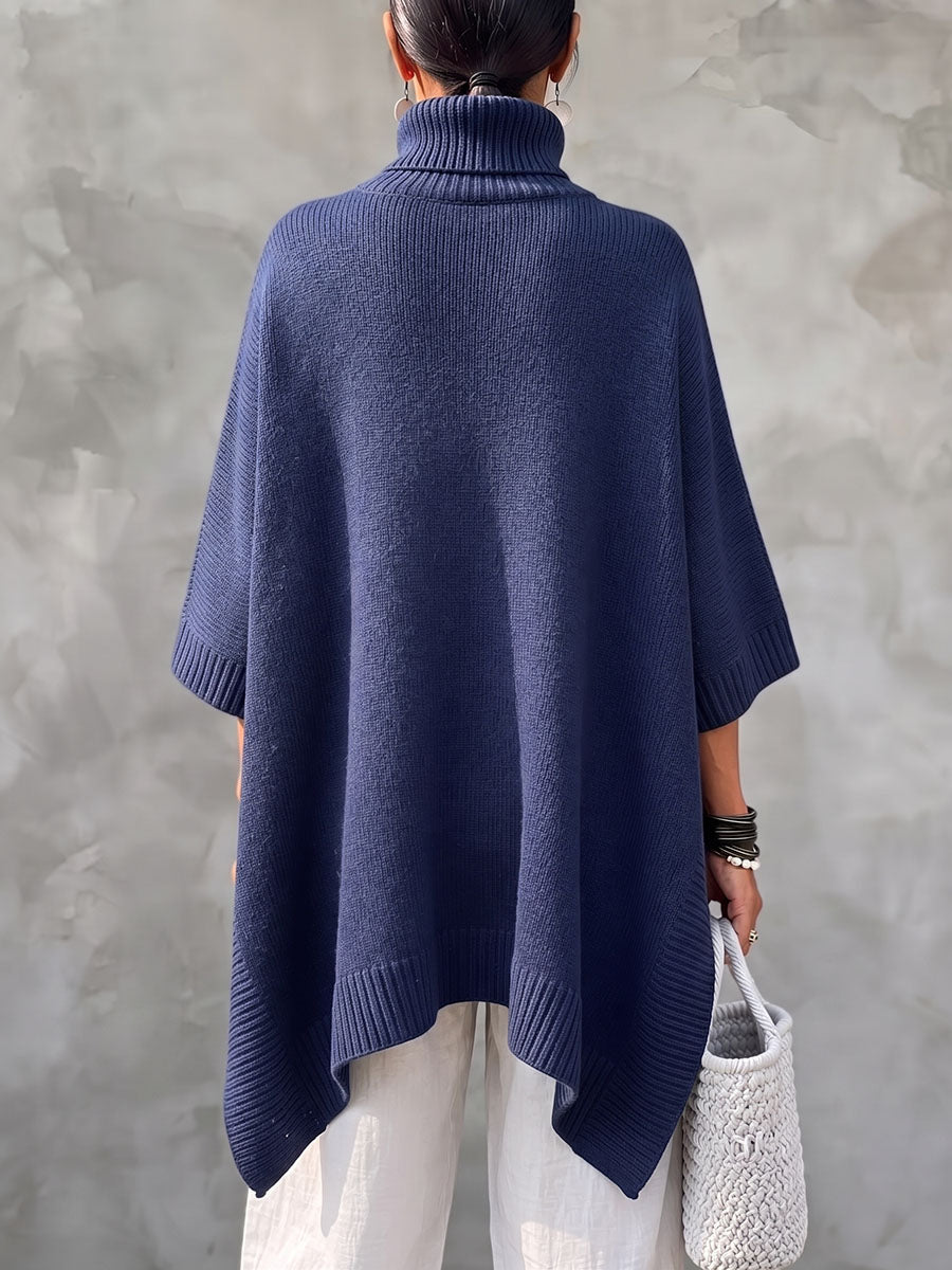 Chic Elegant Oversized Turtleneck Sweater