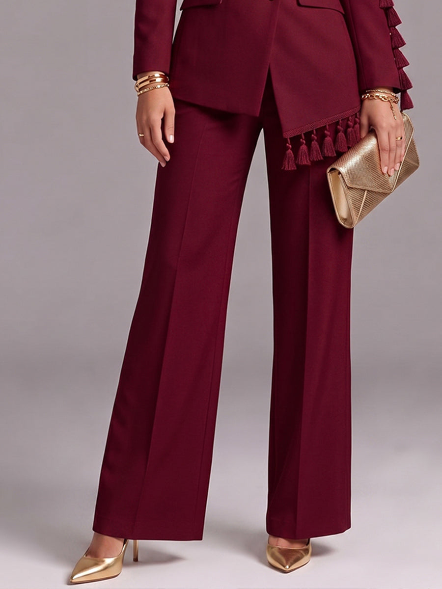 Elegant Burgundy Mid Line Pant