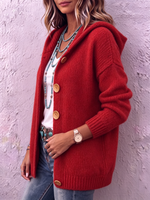 Cozy Chic Hooded Knit Cardigan